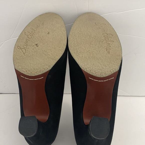 Sam Edelman Simone Black Suede Leather Bootie Size 6.5 - Picture 5 of 8